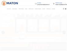 Tablet Screenshot of maton.si